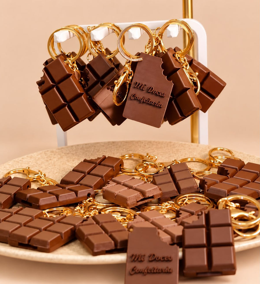 Custom Chocolate Bar Keychain