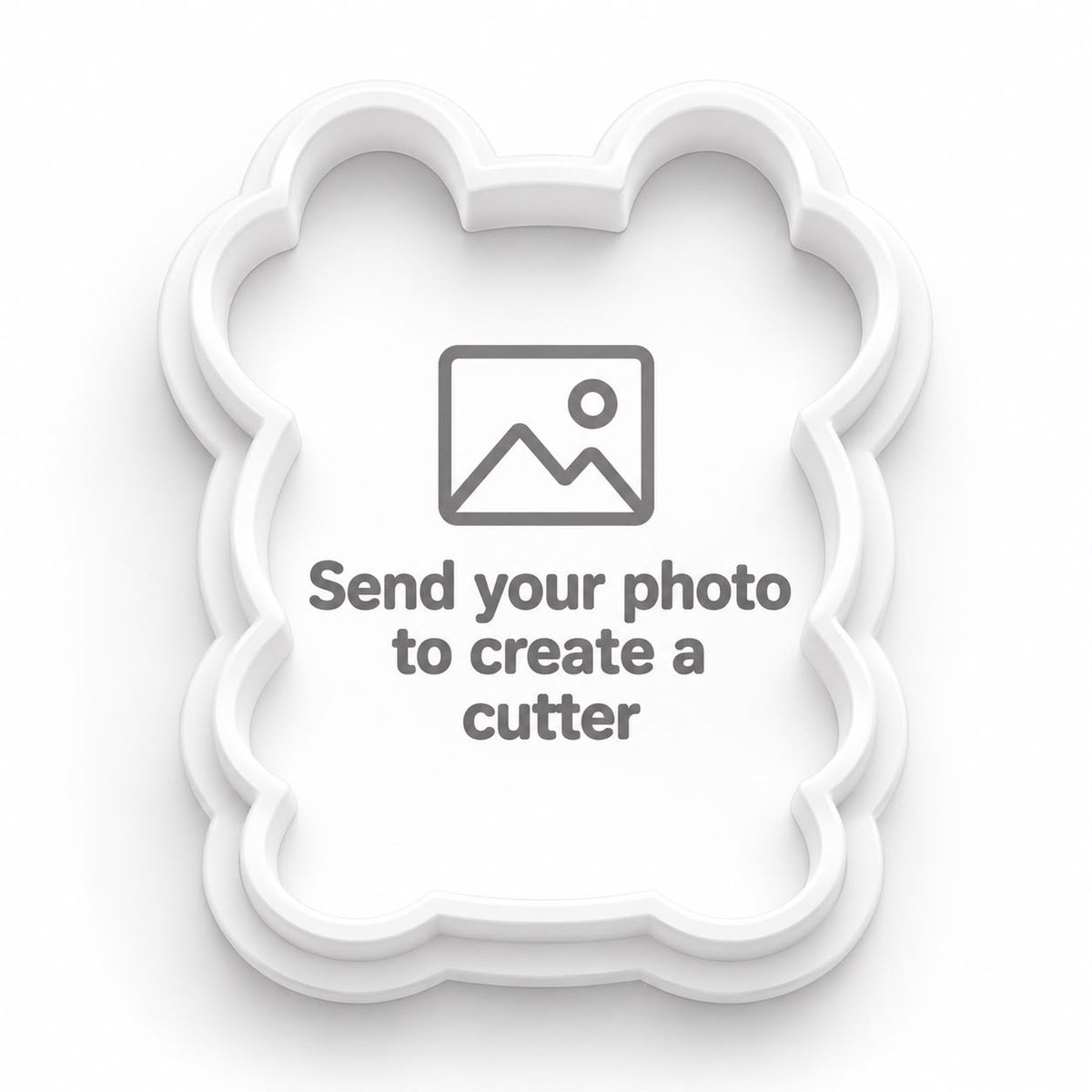 Send your photo to create a custom cookie cutter