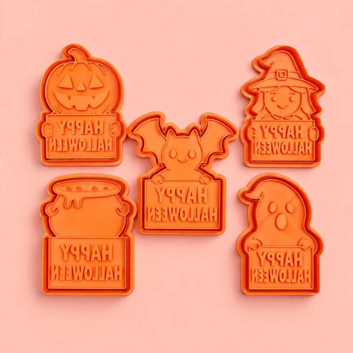 Orange Halloween cookie cutters
