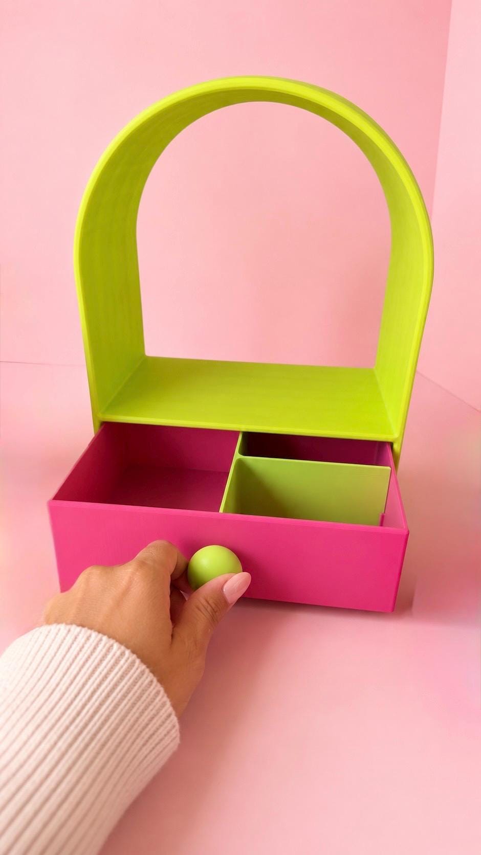 Arched Desk Organiser with Drawer — photo 3