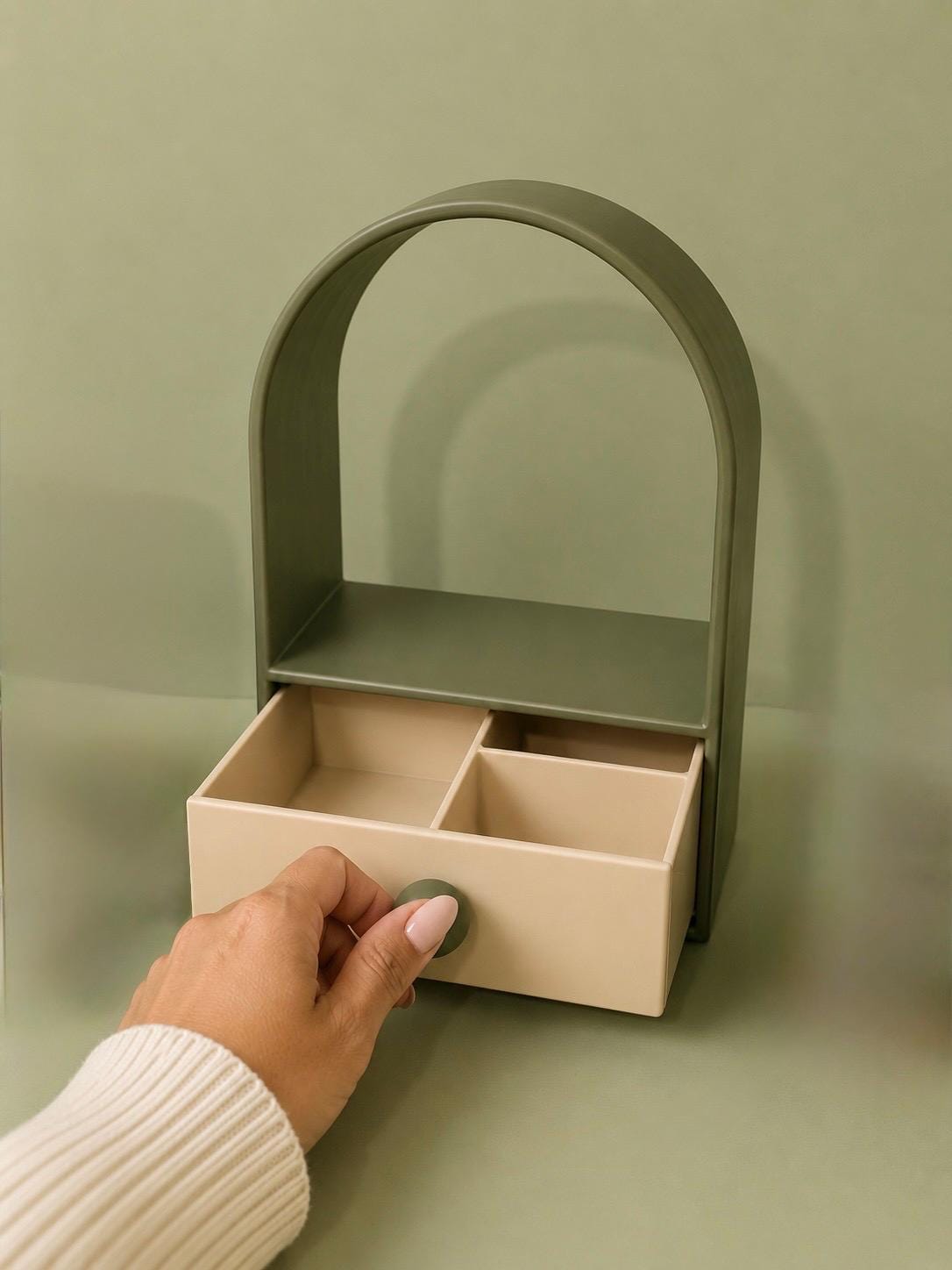 Arched Desk Organiser with Drawer — photo 5