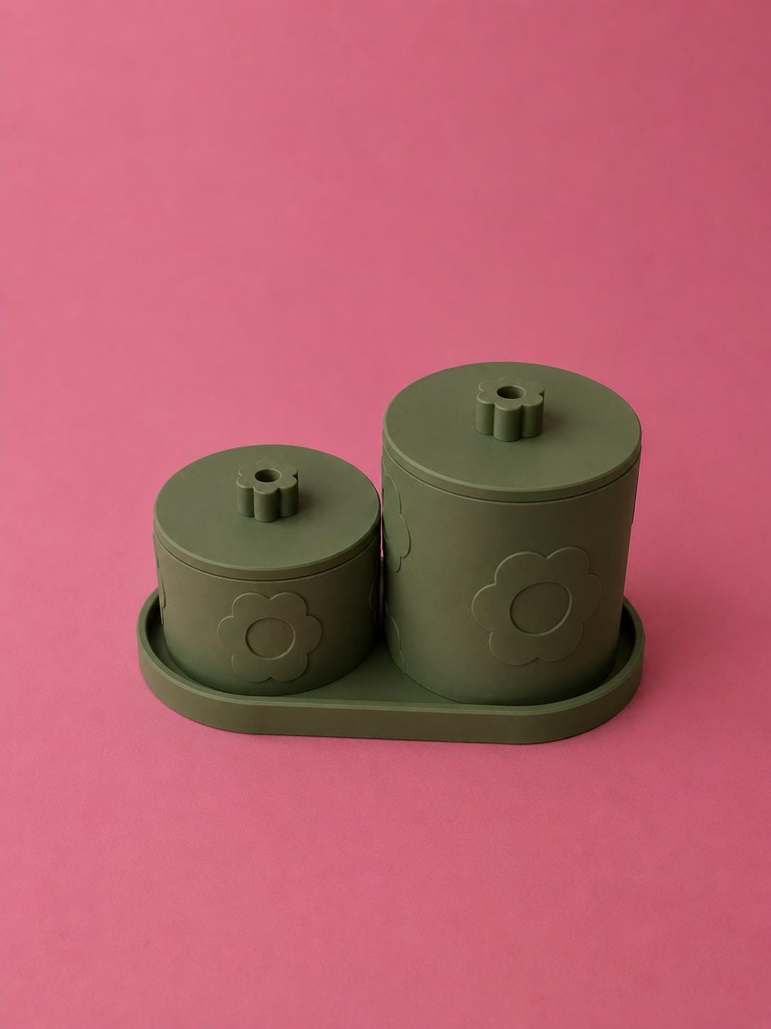 Daisy Storage Jar Set with Tray — photo 5