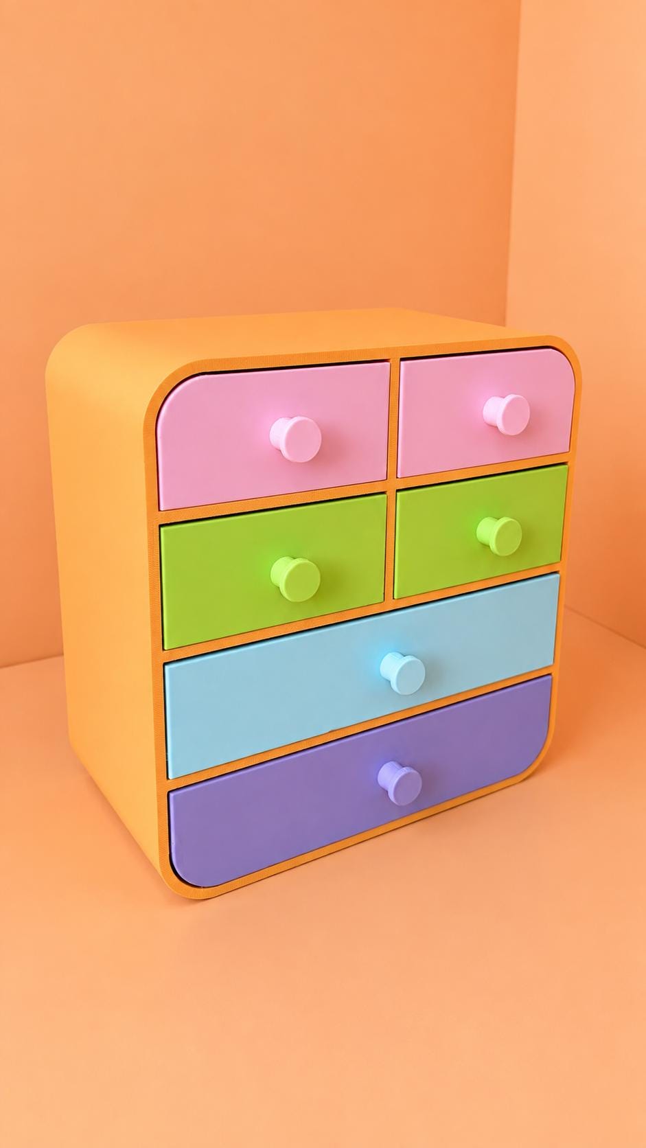 Colourful Multi-Drawer Organiser
