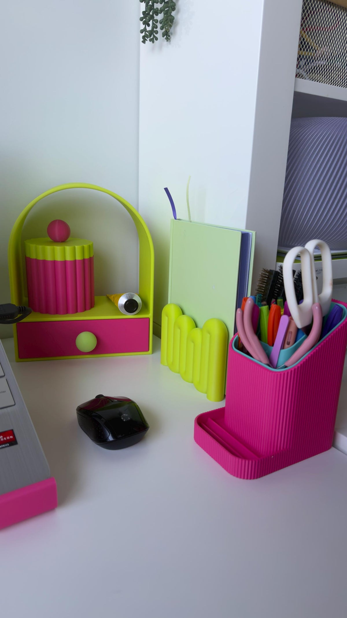 Arched Desk Organiser with Drawer — photo 7