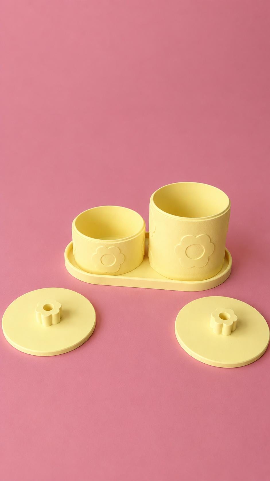 Daisy Storage Jar Set with Tray — photo 4