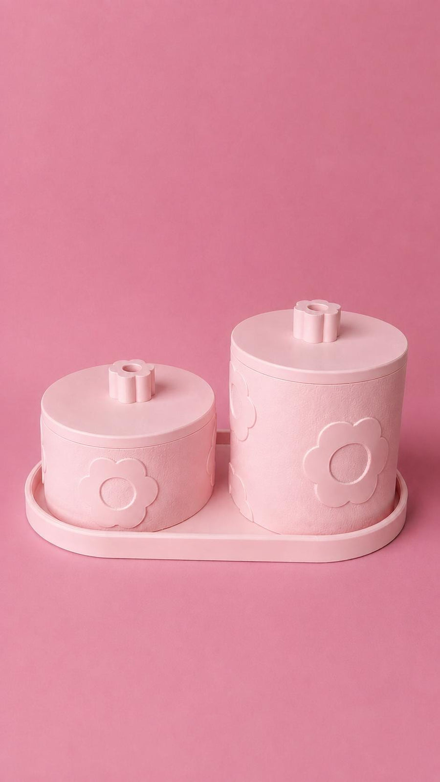 Daisy Storage Jar Set with Tray