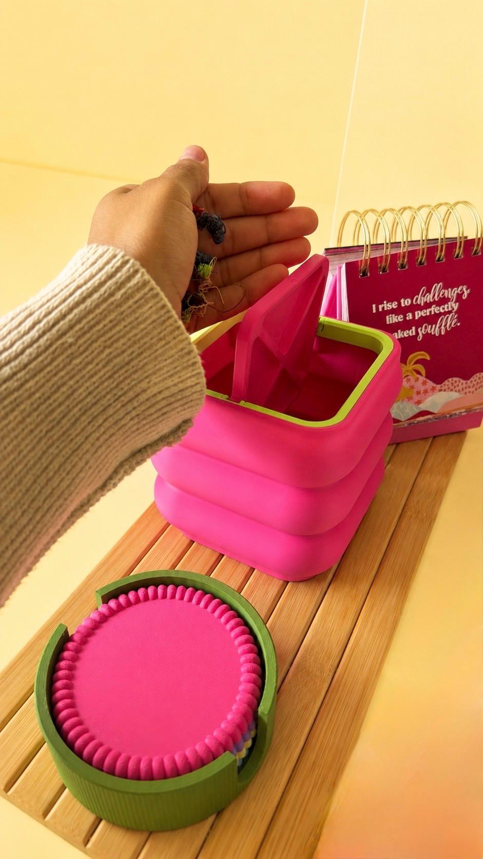 Mini Desktop Bin with Lid — photo 2