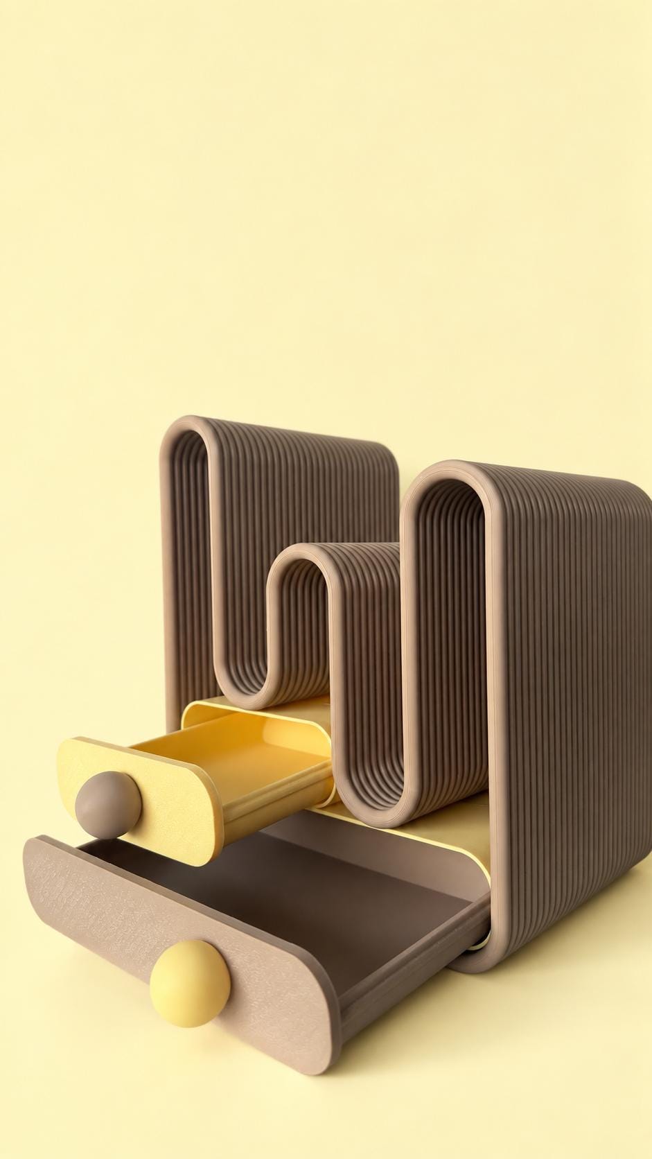 Wavy Desk Organiser with Drawers — photo 2