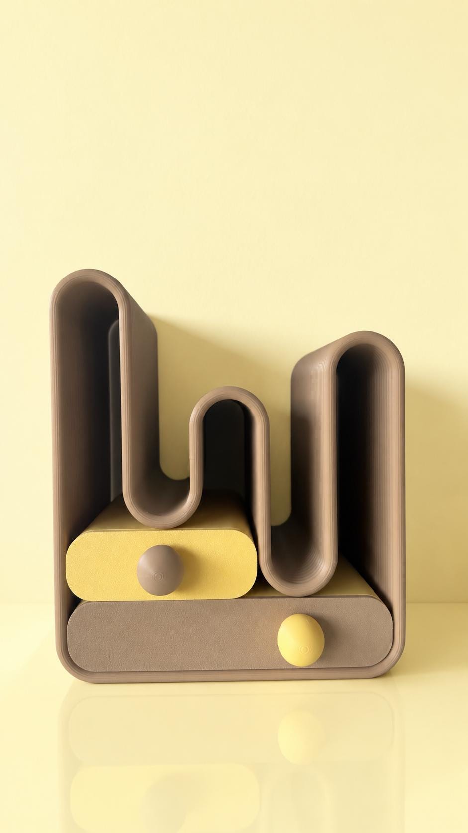 Wavy Desk Organiser with Drawers