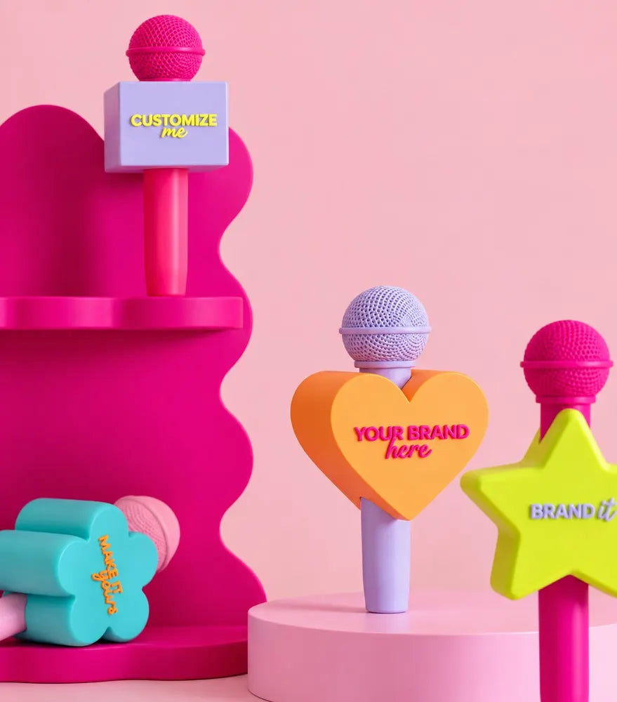 Custom microphone keychains for creators